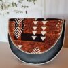 Pochette femme demi lune DIANE noir marron – Image 4
