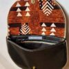 Pochette femme demi lune DIANE noir marron – Image 2