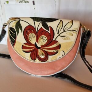 Pochette femme demi lune DIANE terracotta