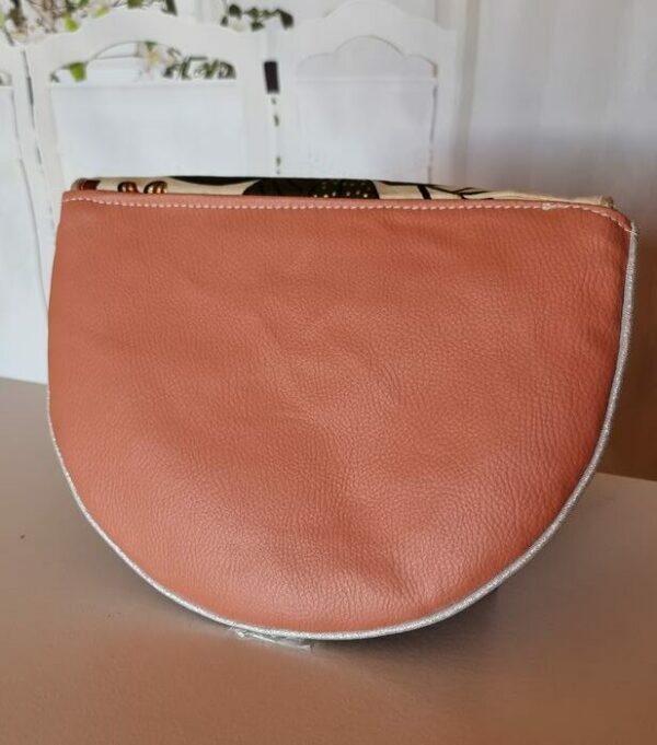 Pochette femme demi lune DIANE terracotta – Image 3